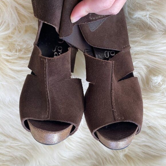 Pedro Garcia Open-toe Suede Chenoa Bootie-Made in Spain purchased at Nordstrom - Picture 4 of 7